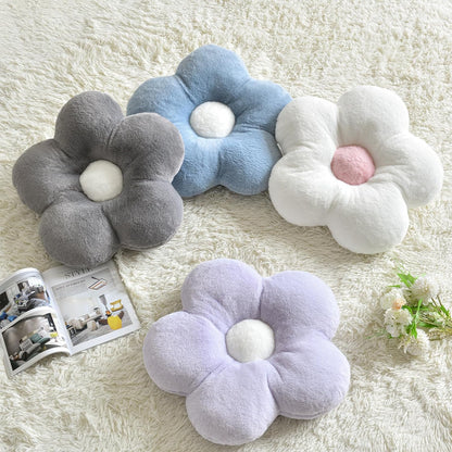 15 Inches) Flower Pillows, Soft Flower Shaped Pillow with Home Decorative for Couch Chair Bed,Flower Floor Throw