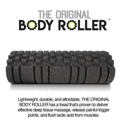 High Density Foam Roller Massager for Deep Tissue Massage of The Back and Leg Muscles - Self Myofascial Release of Painful Trigger Point Muscle Adhesions - 13" Turquoise