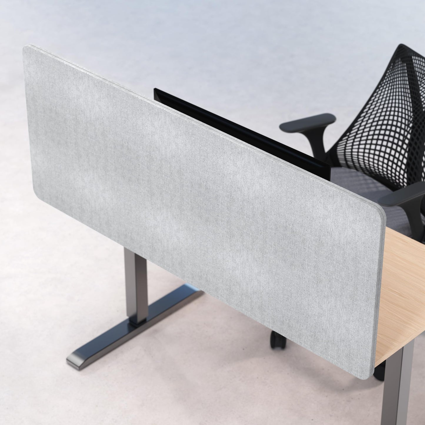 Universal Desk Privacy Panel – Heavy-Duty Desk Divider & Office Partition - Privacy Screen for Workspaces & Cubicles (2-Pack, 60" x 24")