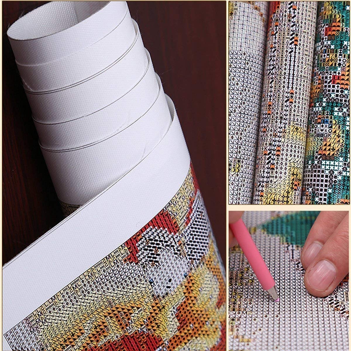 fufibwoesan DIY 5D Diamond Painting Number Set Baby 12X16 Inch,Full Round Drill Diamond Artist Wall Decoration Adult Art kit Handcraft Living Room Bedroom Decoration Painting