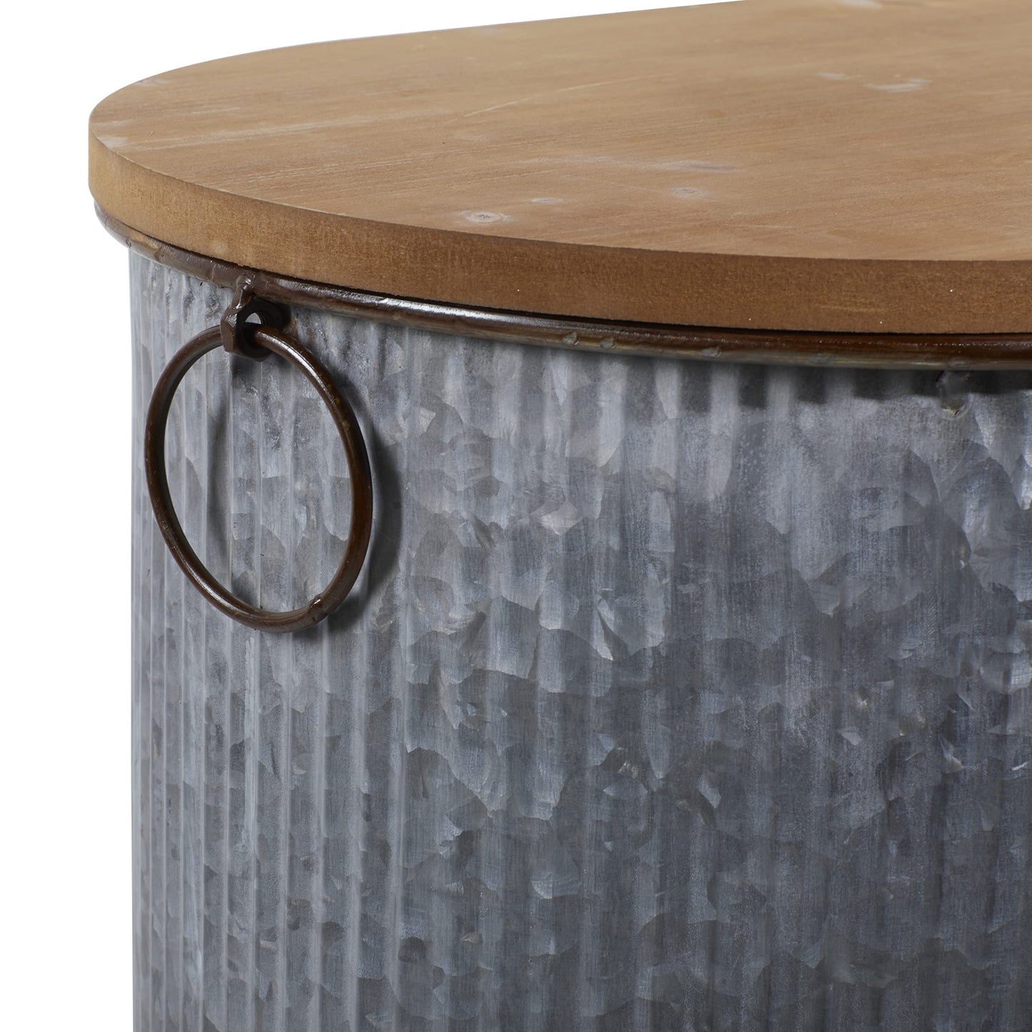 Deco 79 70576 Storage Box, Brown/Gray
