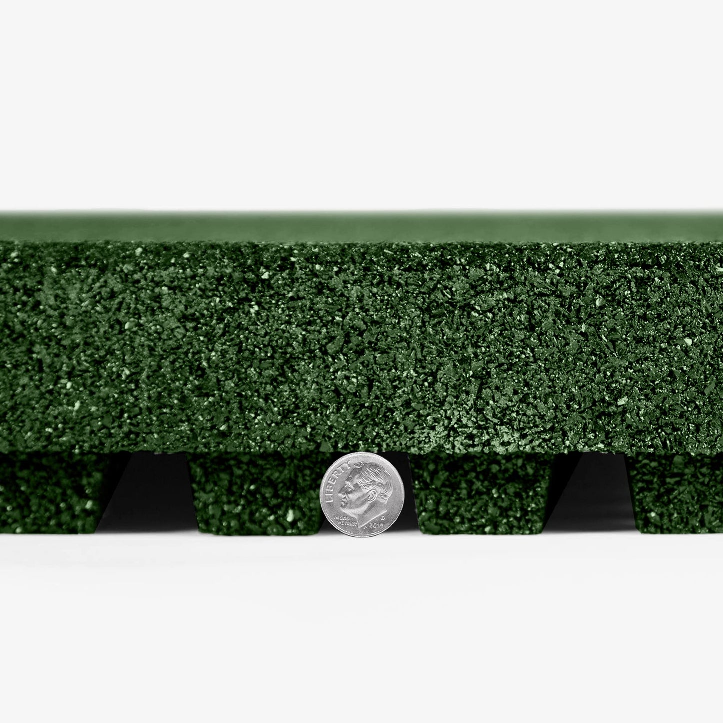 IncStores 2.5 Inch Thick Jamboree Rubber Interlocking Floor 2' x 2' Tiles | Heavy Duty Rubber Outdoor Tiles to Build Better Playgrounds at Homes, Schools, and Daycares | Green, 75 Tiles