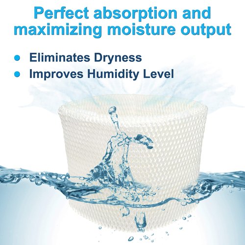 HQRP SWF75 Wick Filter Compatible with Sunbeam Humidifier SCM3501, SCM3502, SCM3657, SCM3656, SCM3609, SCM3609P, SCM3755, SCM3755C, Part SWF75 SF221 SWF75-CN1 SWF-75 Replacement