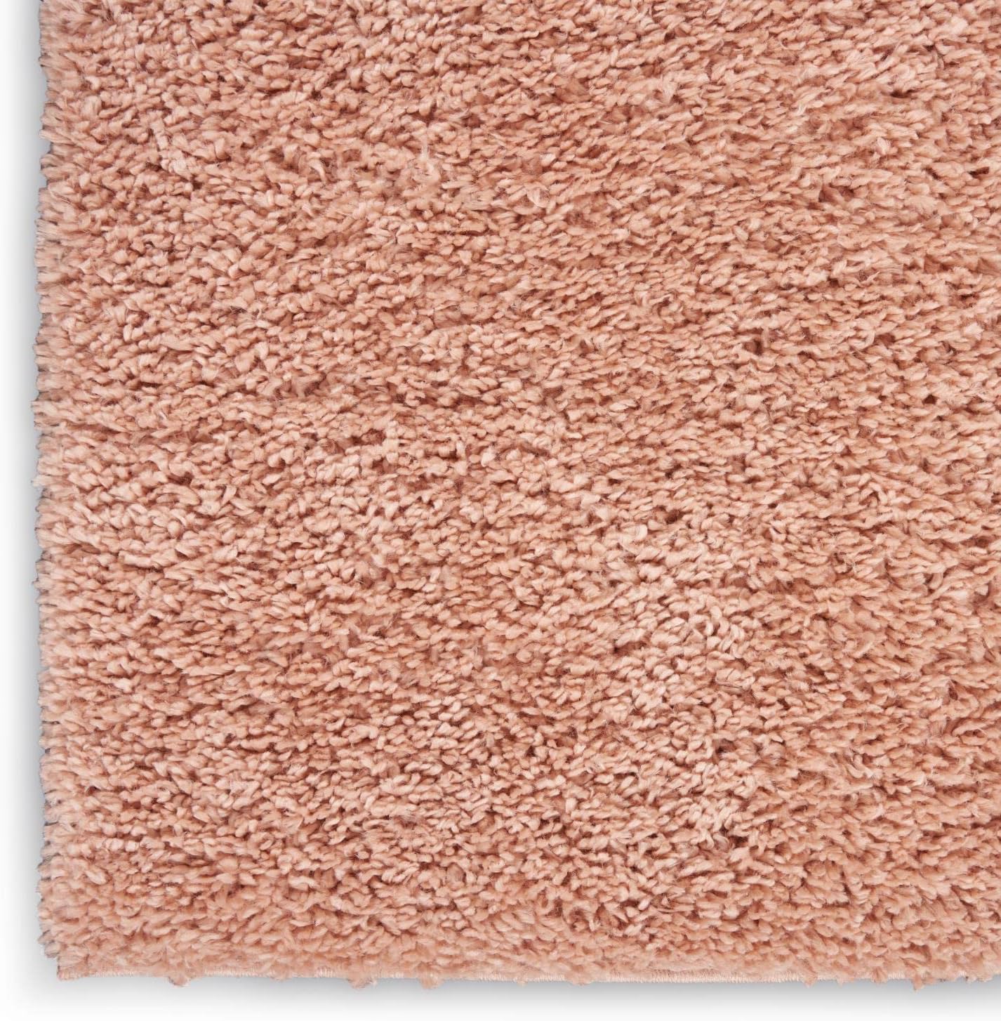 Nourison Malibu Shag Blush Area Rug 2'2'' x 9'10'', Easy-Cleaning, Non-Shedding for Bedroom, Living Room, Dining Room