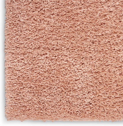 Nourison Malibu Shag Blush Area Rug 2'2'' x 9'10'', Easy-Cleaning, Non-Shedding for Bedroom, Living Room, Dining Room