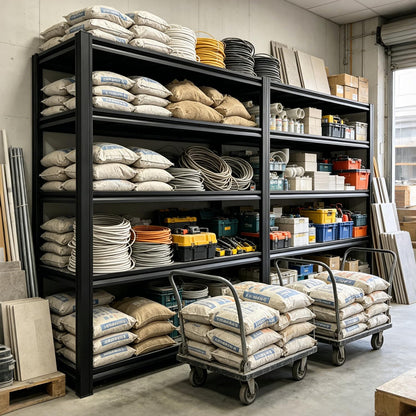 KIFDYTH 83" H Storage Shelves Heavy Duty, 3500 LBS Garage Shelving, 5 Tier Adjustable Metal Garage Shelving Units, 83" H*55" W*23.12" D, for Garage Storage, Warehouses, Basement (83H*55W*23.12D)