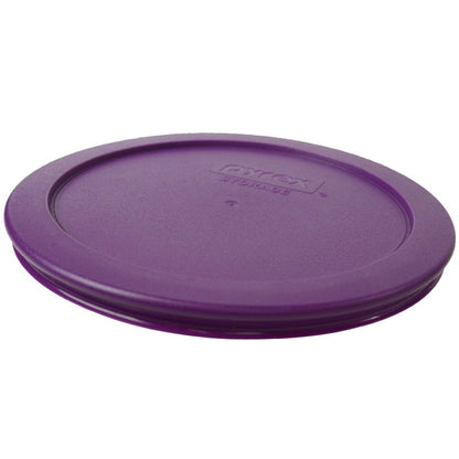 Pyrex 7202-PC 1-Cup Olive Green, 7200-PC 2-Cup Butter Yellow, & 7201-PC 4-Cup Thistle Purple Food Storage Replacement Lids - Made in USA