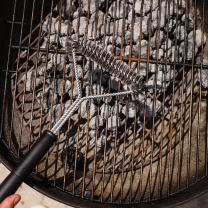 Chef Craft Select BBQ Grill Brush, 18 Inch, Stainless Steel/Black