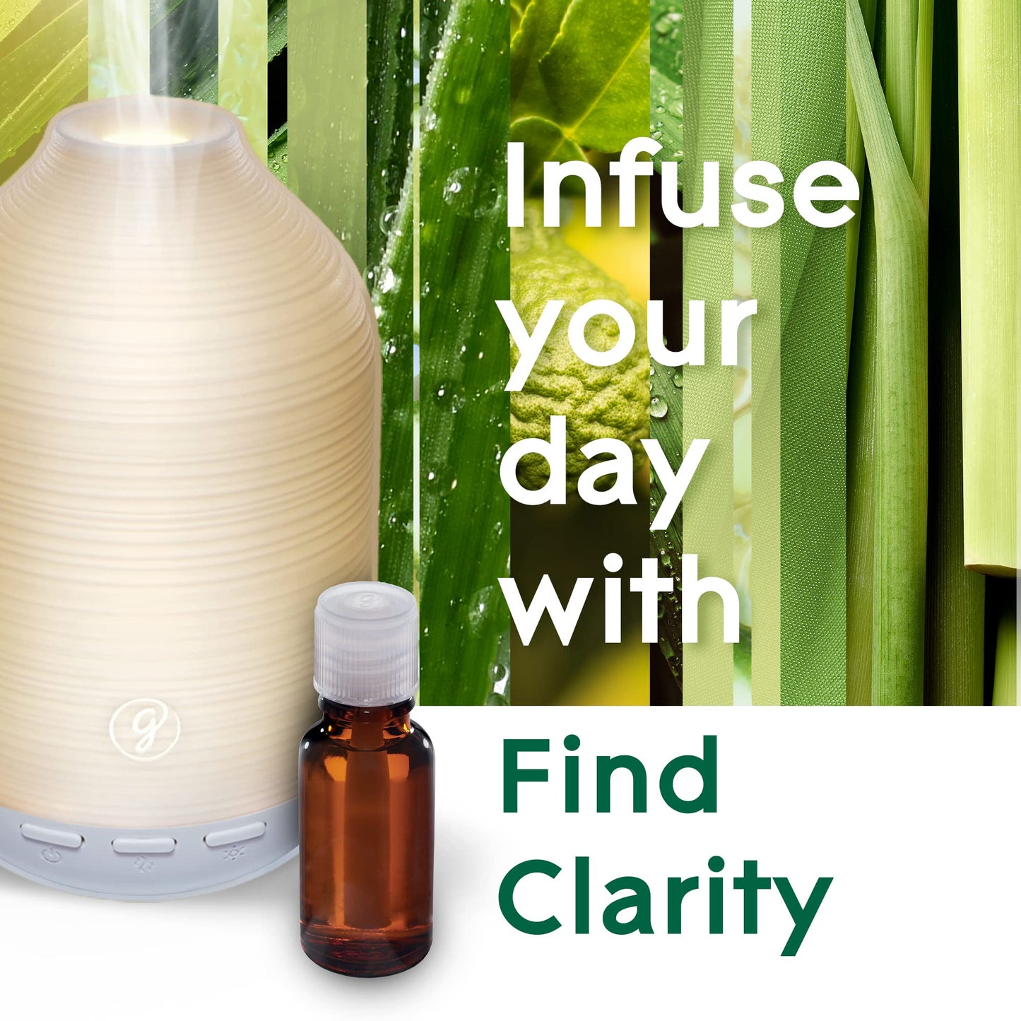 Glade Aromatherapy Diffuser & Essential Oil, Air Freshener for Home, Choose Calm Scent with Notes of Lavender & Sandalwood, 0.56 Fl Oz