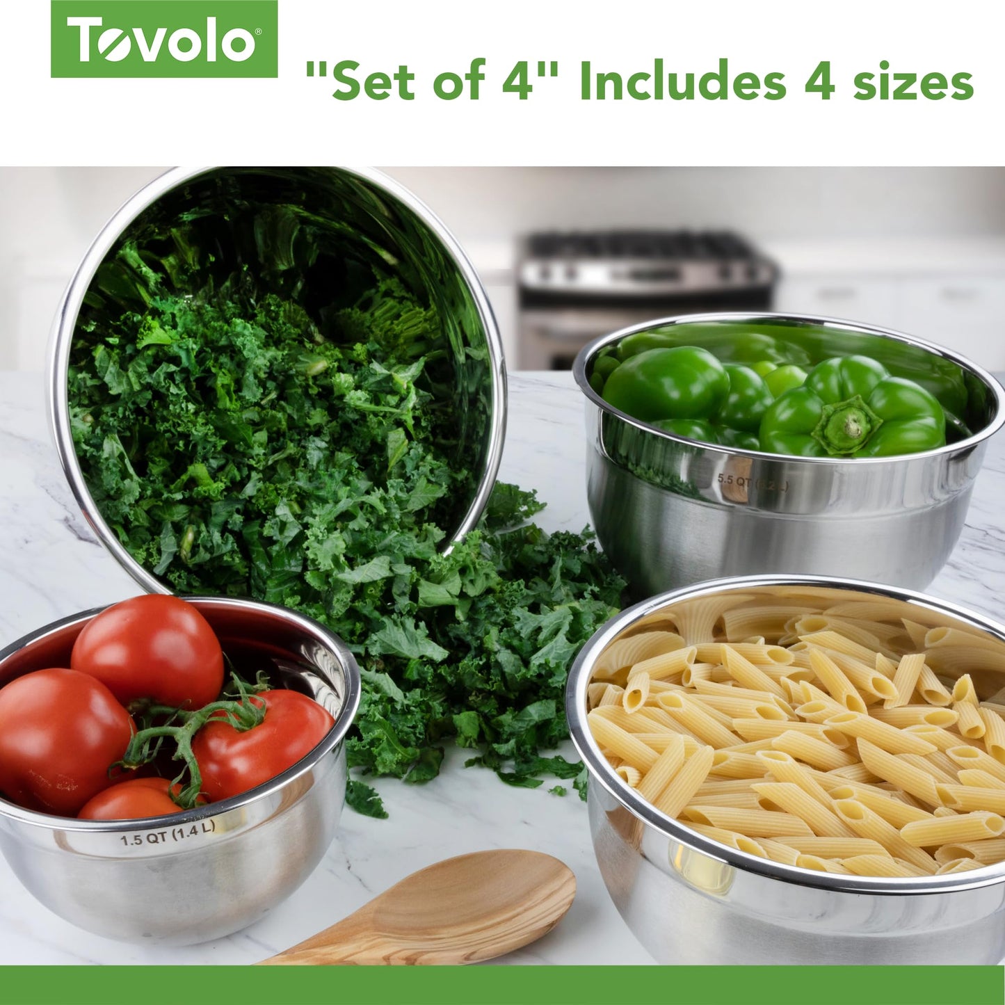 Tovolo XL Mixing Bowl Stainless Steel 7 Quart Extra Large Metal Mixing Bowls, Dishwasher Safe Big Deep Metal Bowl for Baking and Cooking Prep with Easy Pour Lip, Bowl for Salad Mixing Bread Kneading