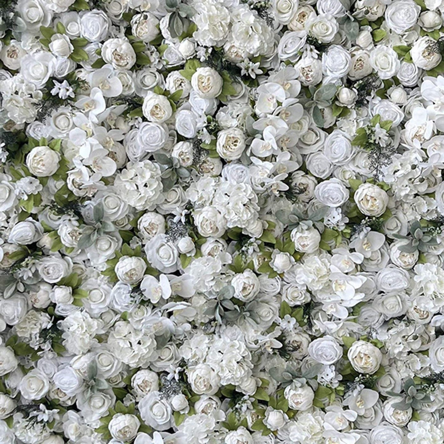 UYCVT Extra Large Artificial Flower Wall Backdrop Panels,Rose Eucalyptus Handmade Romantic Large Fabric-Based 3D Simulated Flower Wall Background Wall, Wedding Decoration Props-3m*3m/10 * 10FT
