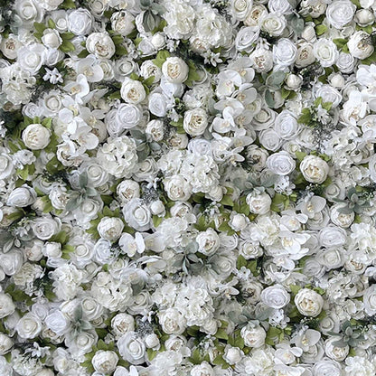 UYCVT Extra Large Artificial Flower Wall Backdrop Panels,Rose Eucalyptus Handmade Romantic Large Fabric-Based 3D Simulated Flower Wall Background Wall, Wedding Decoration Props-3m*3m/10 * 10FT