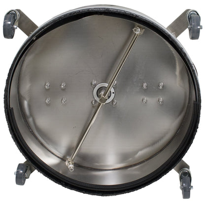 Erie Tools 21" Stainless Steel Surface Cleaner with Vacuum Port, Wheels, and Wand Pressure Washer Attachment 4000 PSI, 12 GPM