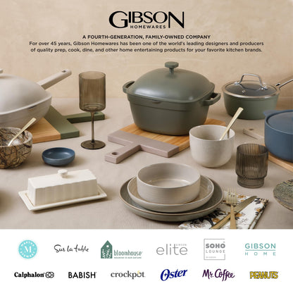 Gibson Elite Soho Lounge Square 16-Piece Dinnerware Set, Service for 4, Reactive Glaze Stoneware Plates and Bowls, Modern Dishes, Microwave & Dishwasher Safe – Red and Black