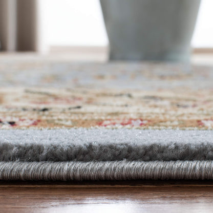 SAFAVIEH Lyndhurst Collection Area Rug - 10' x 14', Light Blue & Ivory, Traditional Oriental Design, Non-Shedding & Easy Care, Ideal for High Traffic Areas in Living Room, Bedroom (LNH312B)