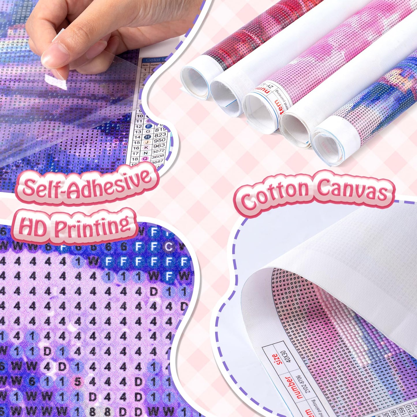 IPISSOI The Lovely Hippopotamus Funny Diamond Painting Kit for Adult DIY Full Drill Diamond Art Hippopotamus 5D Diamond Dots Kits Painting Crafts for Home Decor 12x16 inch