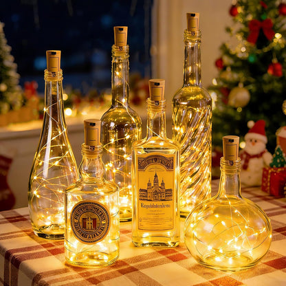 15 Pack 20 6.5 VOOKRY Wine Bottle Lights with Cork, LED ft Cork Lights Battery Operated Mini Copper Wire Bottle Lights