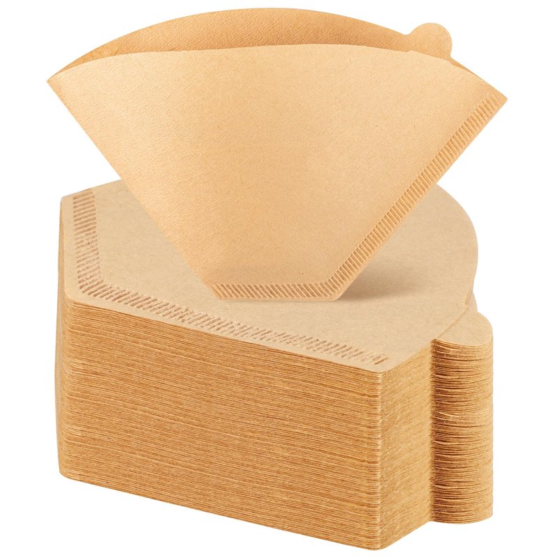 Coffee Filters #4, Unbleached Natural Coffee Filters 8-12 Cup, Disposable Coffee Filters, 4 Cone Paper Compatible with Ninja Coffee Maker, Pour Over and Drip Coffee Maker, 400 Count