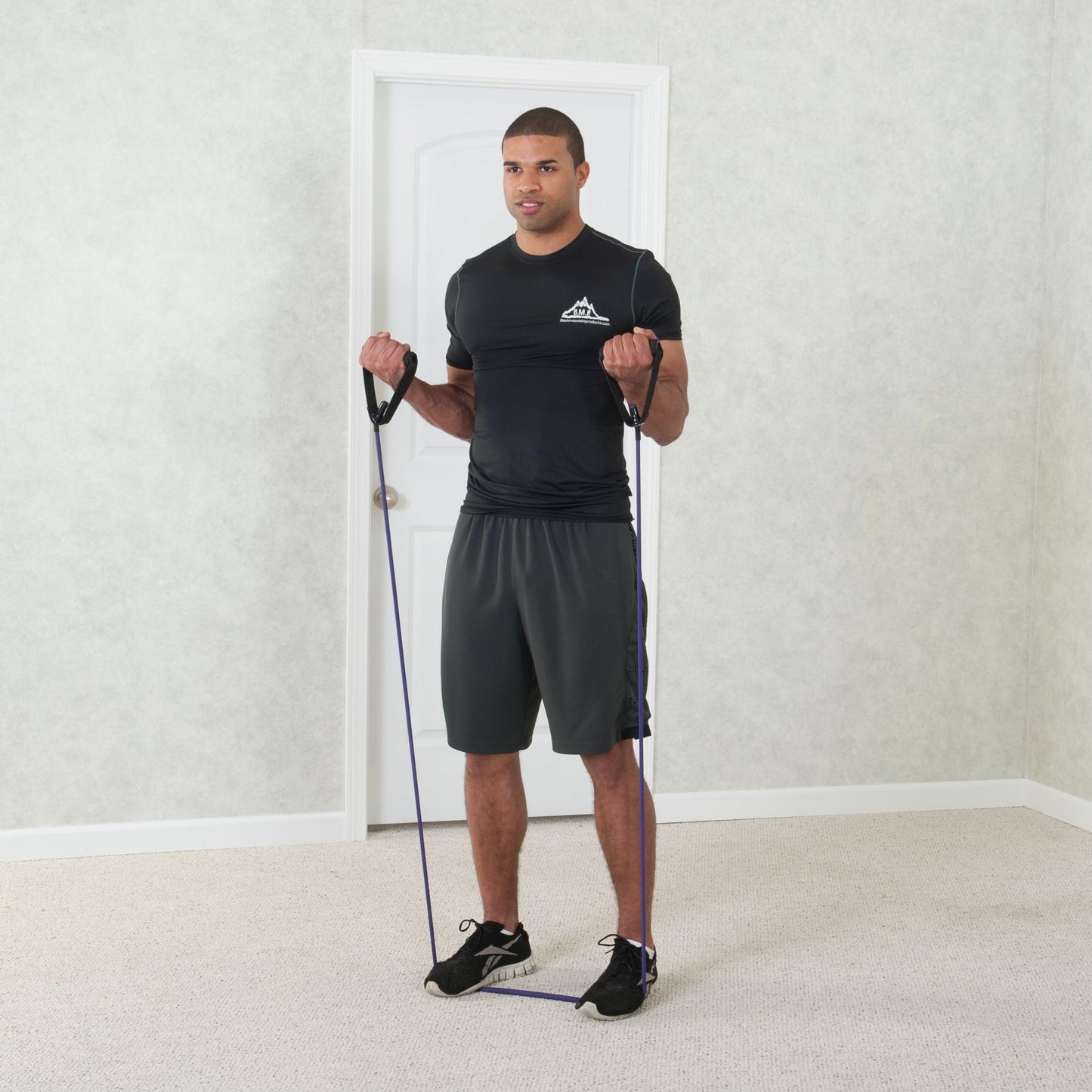 Black Mountain Products Single Resistance Band - Door Anchor and Starter Guide Included