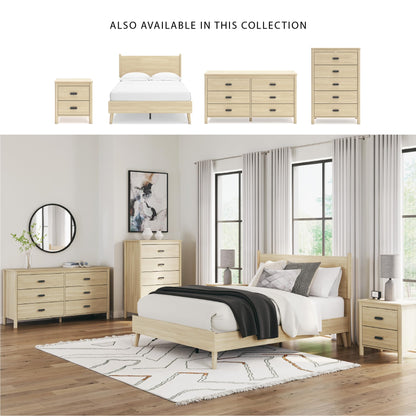 Signature Design by Ashley Cabinella 5 Drawer Tall Dresser, Tan