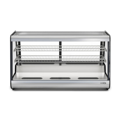 KoolMore 48 in. Refrigerated Bakery Display Case with Clear Glass Front, Sliding Rear Doors, LED Lighting, Adjustable Temperature, and Dual Shelving in Stainless-Steel, 7 cu. ft. (CDC-7C-SS)