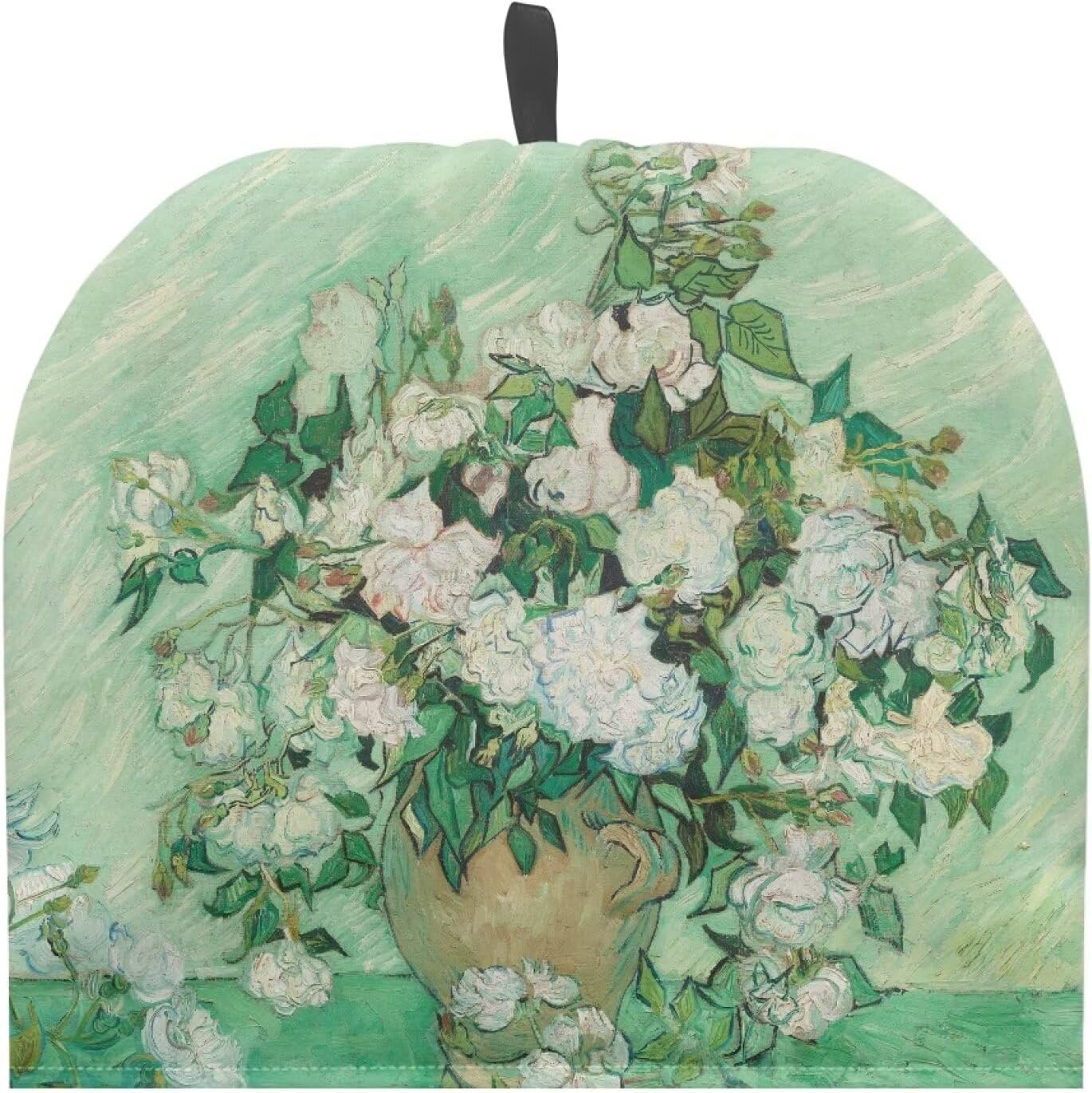 Van Gogh White Rose Tea Cozy: Large Insulated Tea Cosy, Portable Kettle Dust Cover, Easy to Clean for Tea Party