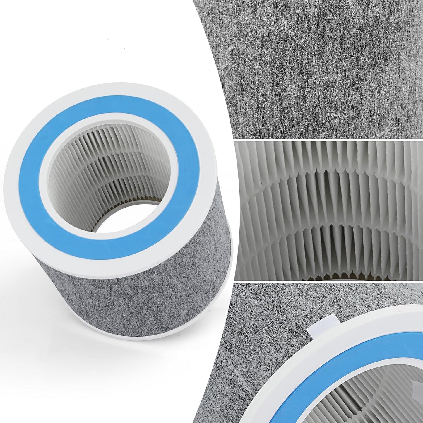 Shark HP102 HP102PET Clean Sense Replacement Filter, Compatible with HP102, HP100, HC450 Series, 2 Pack Gray