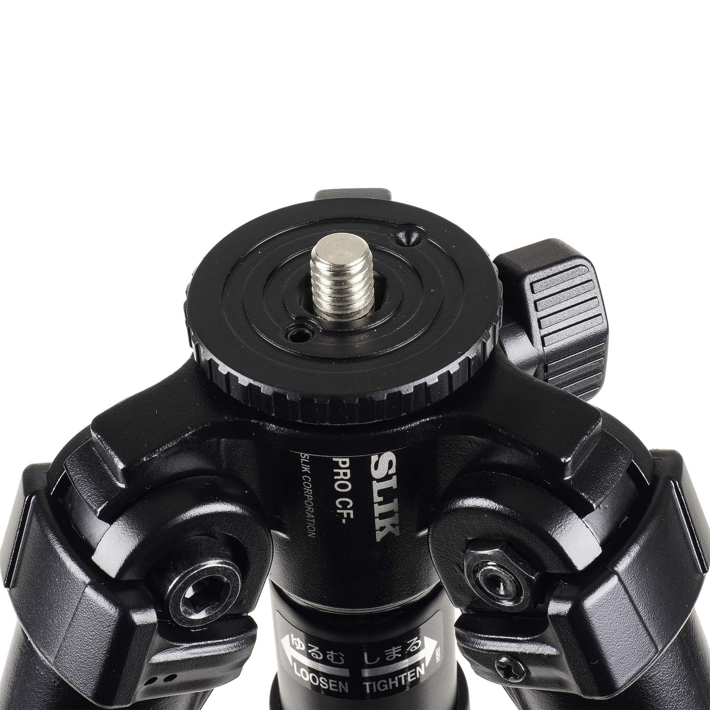 SLIK Pro CF-733 3-Section 65.5" Carbon Fiber Tripod Black (615-924)