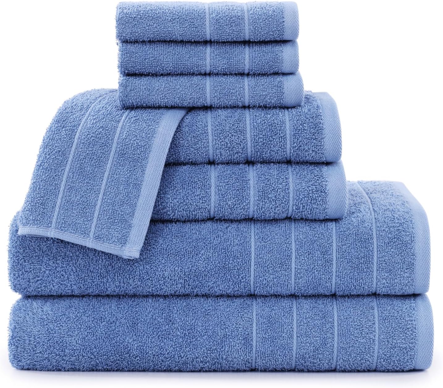 8 Set 2 4 2 3 Casa Platino Cotton Bath Towel Piece - Super Soft, Quick Dry & Absorbent - Bath, Washcloths, Hand Towels