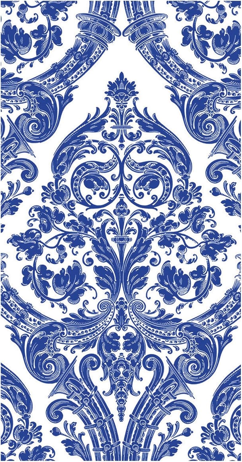 16-Count 3-Ply Ideal Home Range Paper Guest Towel Napkins, Blue Grandeur