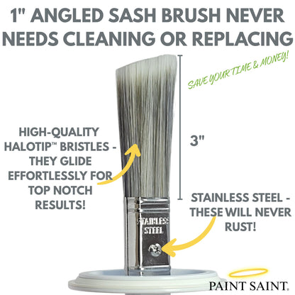 Paint Saint – Airtight Touch Up Paint Container with Built-In Brush | Mess-Free Paint Storage | Quick, Satisfying Touch Ups | Perfect for Homeowners, DIY & Property Managers