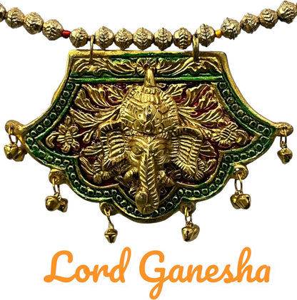 Ganpati Shubh Labh Bandanwar, Handcrafted Multicolour Door Hanging Toran, 33 Inches Approx