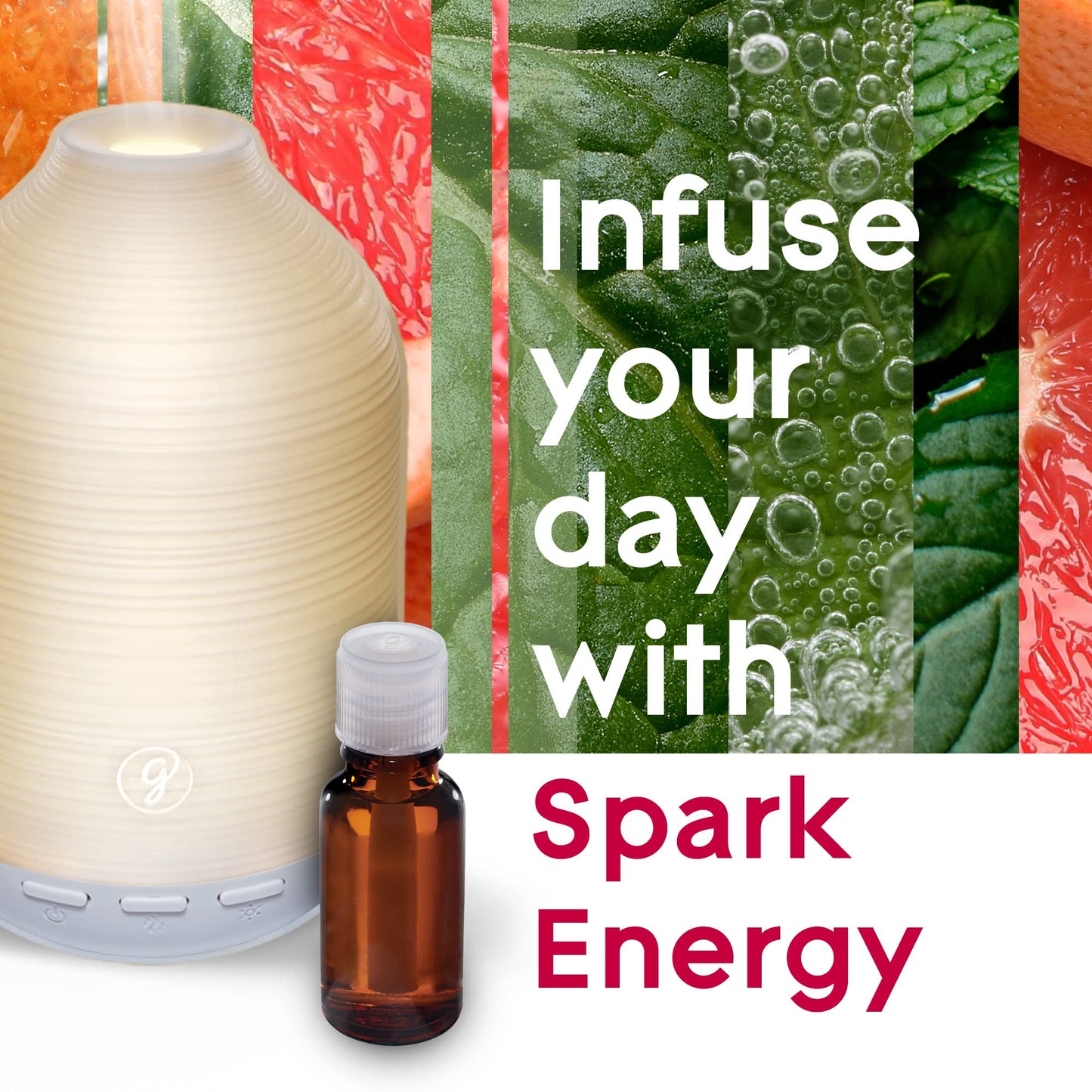 Glade Aromatherapy Diffuser & Essential Oil, Air Freshener for Home, Choose Calm Scent with Notes of Lavender & Sandalwood, 0.56 Fl Oz