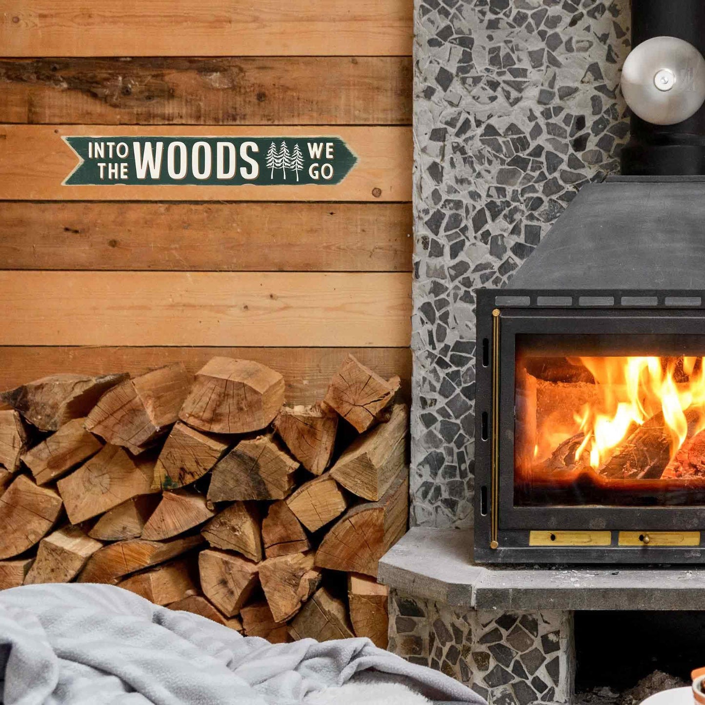 Into the Woods Arrow Wood Wall Decor - Rustic Outdoorsy Wall Art for Cabin, Lodge, or Man Cave