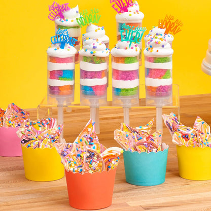 DecoPac Blue Scalloped Baking Cups, 50 Count, Perfect for Delicious Cupcakes, Oven Safe Cases