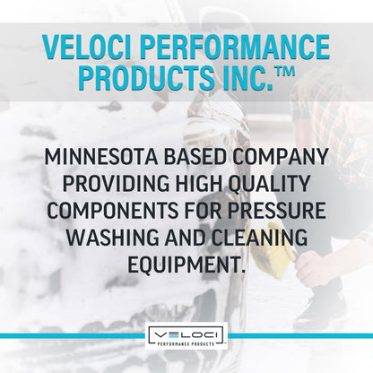 Veloci Performance HydroJet Pressure Washer Surface Cleaner Attachment with Gun for Driveways, Concrete, Patios, Commercial-Grade, 22.2001, 21”