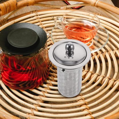 HEMOTON Tea Infusers for Loose Tea, 2Pcs Stainless Steel Strainers, Fine Mesh Steeper, Tea Basket Insert
