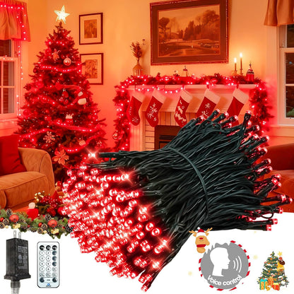 2026 88ft 240LED 12Modes, 7Voice Commands New Voice Control Smart Valentine String Lights Outdoor/Indoor | String