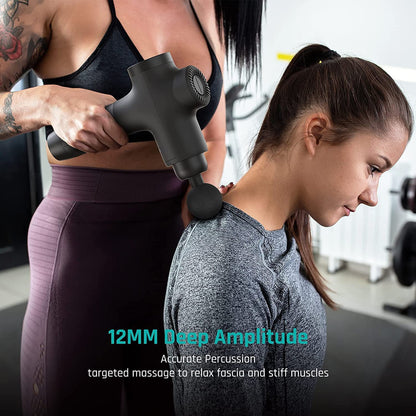 Mebak 3 Massage Gun, Massage Gun Deep Tissue for Athletes, Professional Muscle Percussion Massager, Massager for Shoulder Leg Back Body Pain Relief, Quiet Portable Sport Tool, Gifts for Him