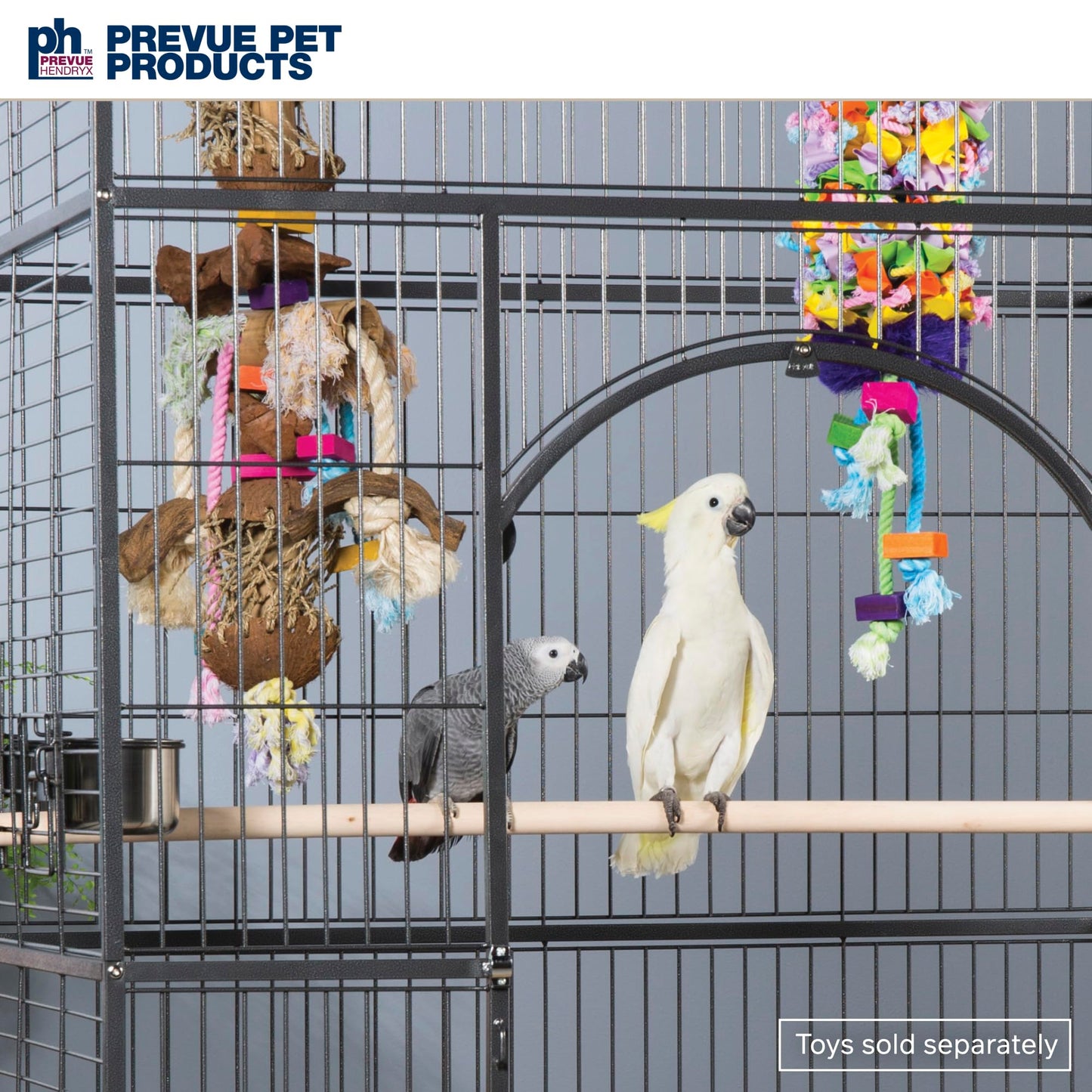 Prevue Pet Products Empire Bird Cage, X-Large, Black Hammertone,46" L x 36" W x 78 1/4" H