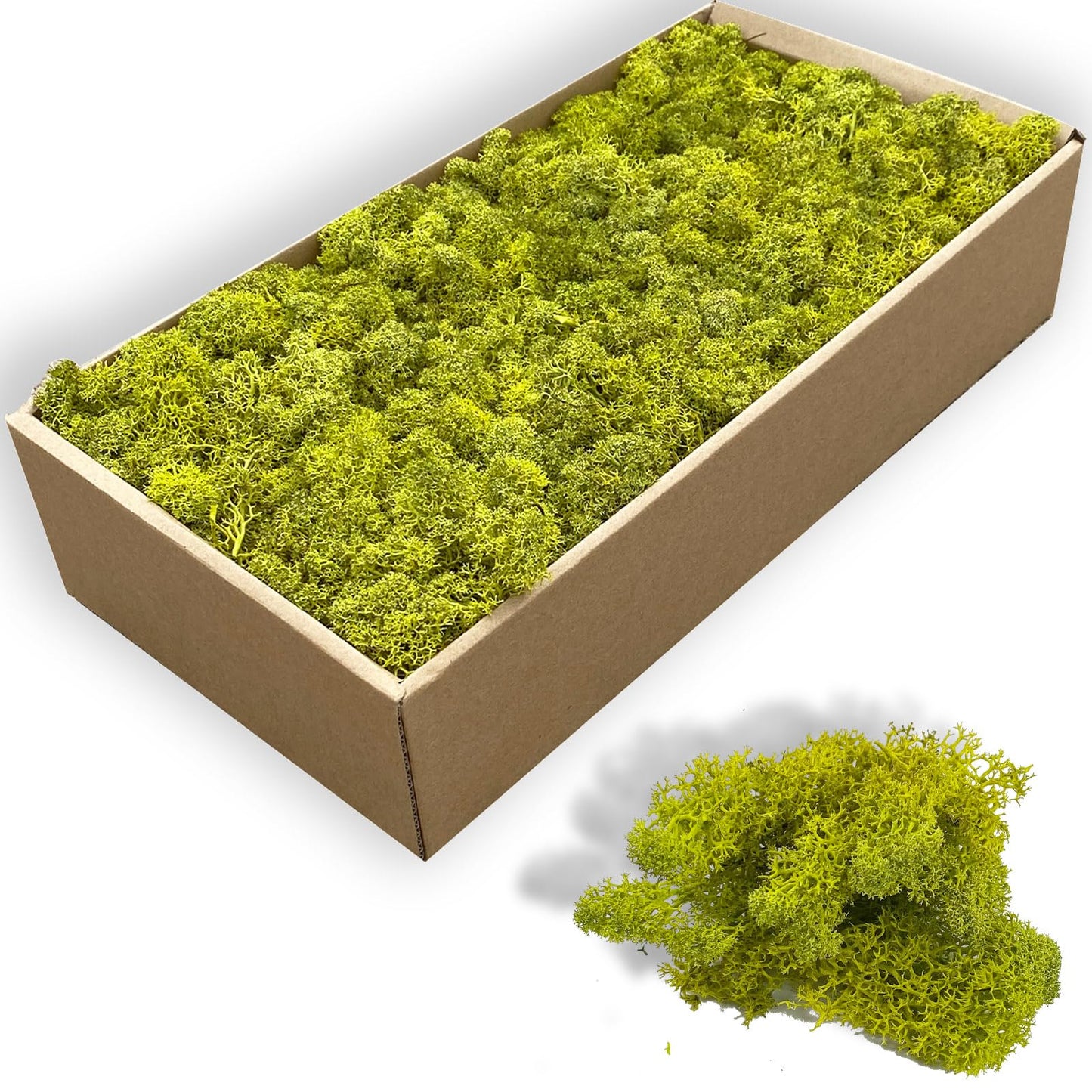 Gusaloo Preserved 5oz Moss Artificial Moss Natural Fresh Green Moss for Craft Handicraft Arts Floral Project Wall Decor Table Decor Wedding Centerpieces Garden Terrariums Decoration