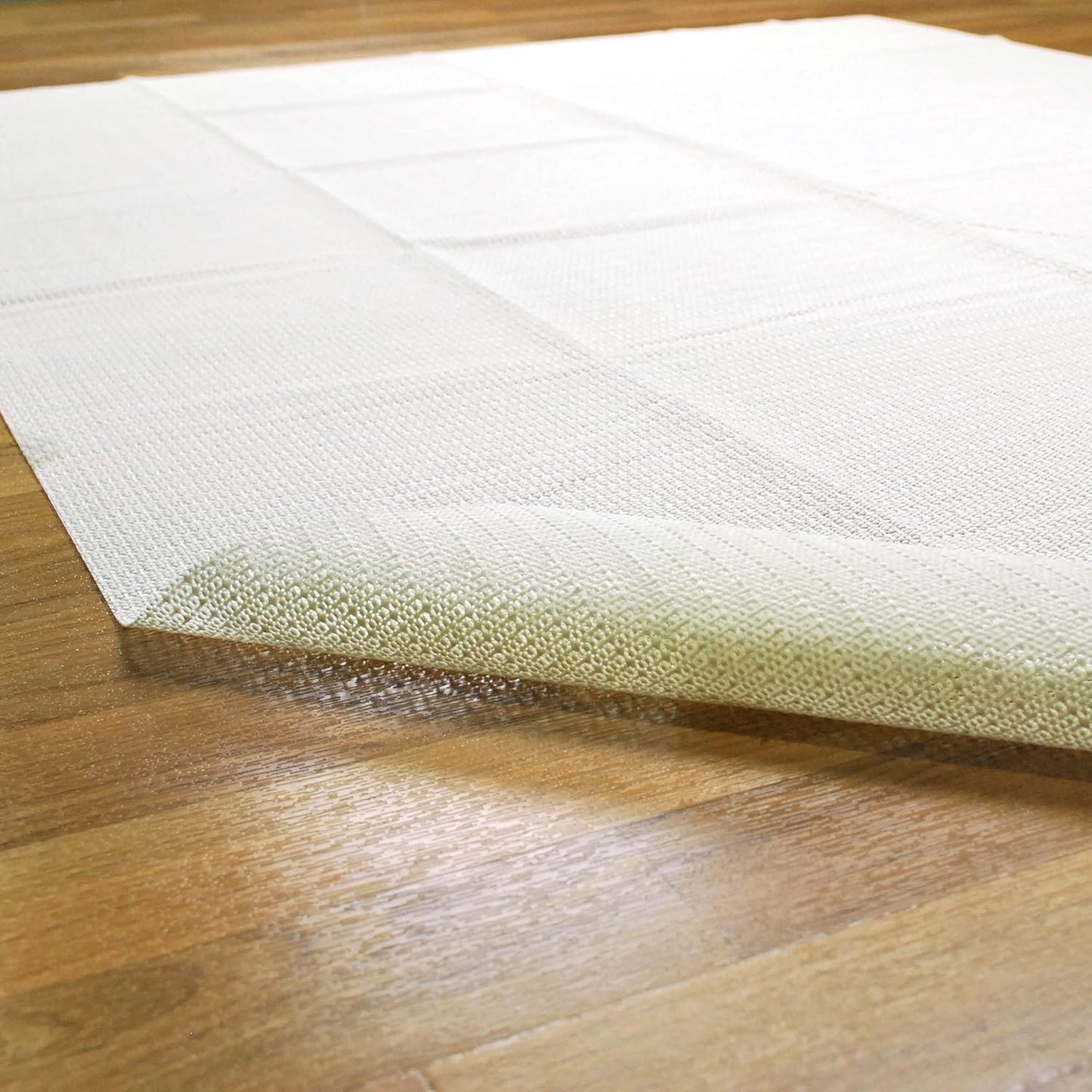 Superior Non-Slip Area Rug Pad, Floor Protector for Hardwood and Tile Floors, Washable, 5' x 8', Cream