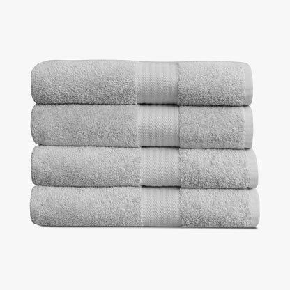 1888 4 Pack Set, Mills Premium Bath Towel True Classics Premium Cotton Blend, Super Soft and Highly Absorbent Bath