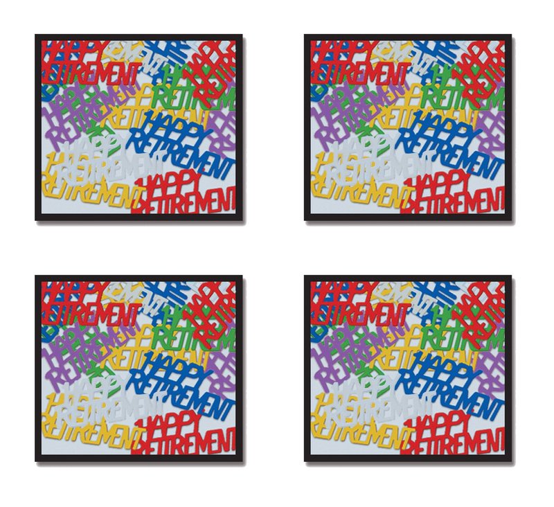 Beistle , 4 Packages Happy Retirement Fanci Fetti, 0.5 Ounces of Confetti in Package, Total of 2 Ounces of Confetti (Multicolor)