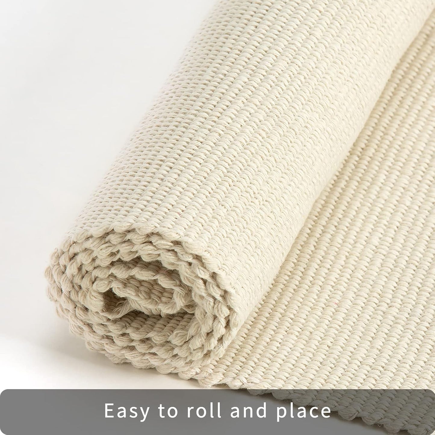 Boho Bathroom Rug, 2'x3', Hand Woven Tassel Solid Color Area Rug, Washable Bedroom Runner for Laundry Kitchen