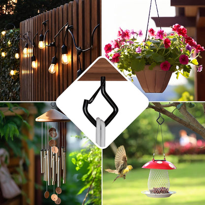 coutnier 20 2.36 inches, PCS Screw Hooks with Safety Buckle, Heavy Duty Ceiling Hooks for Hanging Outdoor String