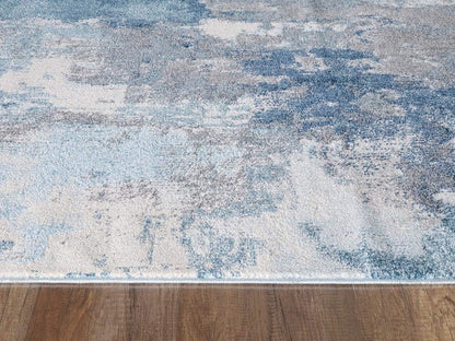 LUXE WEAVERS Abstract Distressed Area Rug, Blue, 2x3