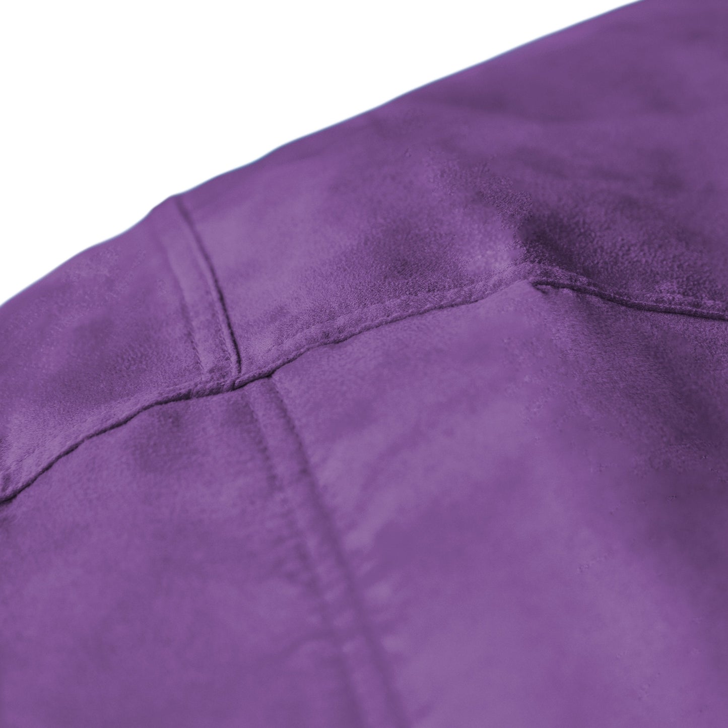 Lumaland Luxurious Giant 7ft Bean Bag Chair with Microsuede Cover - Ultra Soft, Foam Filling, Washable XXL Bean Bag Sofa for Kids, Teenagers, Adults - Sack Chair for Dorm, Family Room - Purple