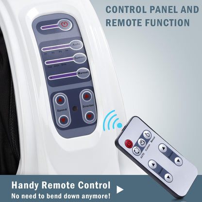 H&B Luxuries Shiatsu Foot Massager Machine with Remote Controller, Kneading and Rolling Home Massagers for Feet, Ankle, Calf, Leg, Ideally for Men, Women, Father, Mom Parents and The Elderly, Red