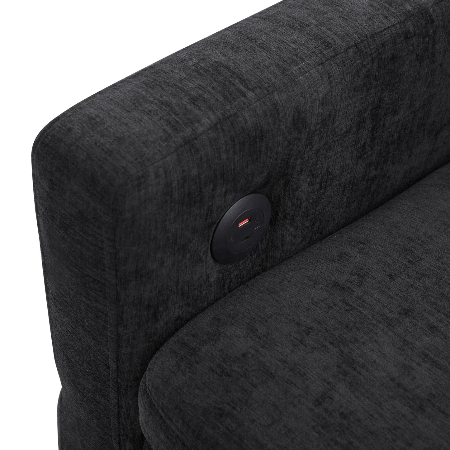 Eafurn 3 in 1 Convertible Sofa Bed Pull Out Sleeper Couch Bed - Modern Futon Loveseat Sleeper Sofa with Adjustable Reclining Backrest & USB Ports for Living Room, Chenille Fabric